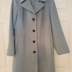 Anne Klein Blue Long Pea Coat